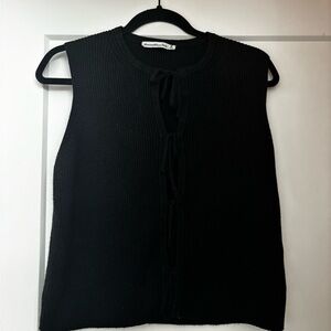 Abercrombie Black Sleeveless Sweater  Top